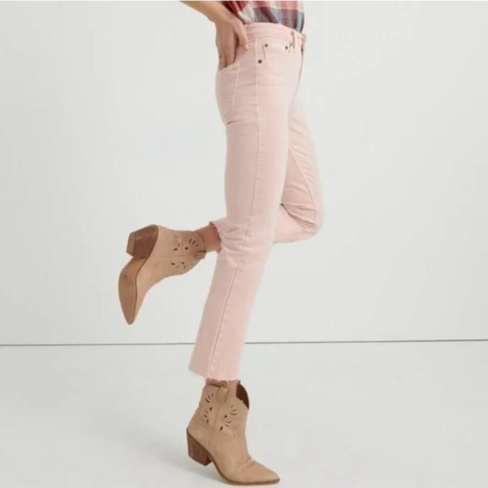 Lucky Brand Pink Bridgette Cropped Flare Jeans Size 4/27